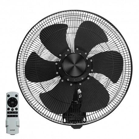 A fan with rotating blades