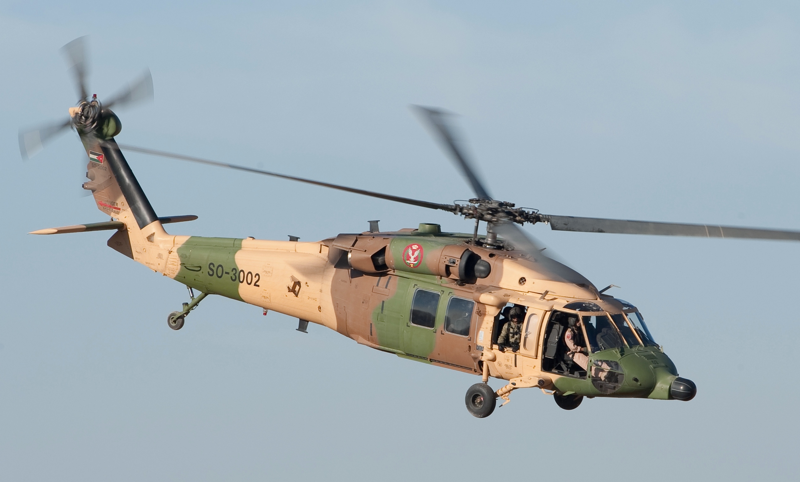 A helicopter using a tail rotor for stabilization