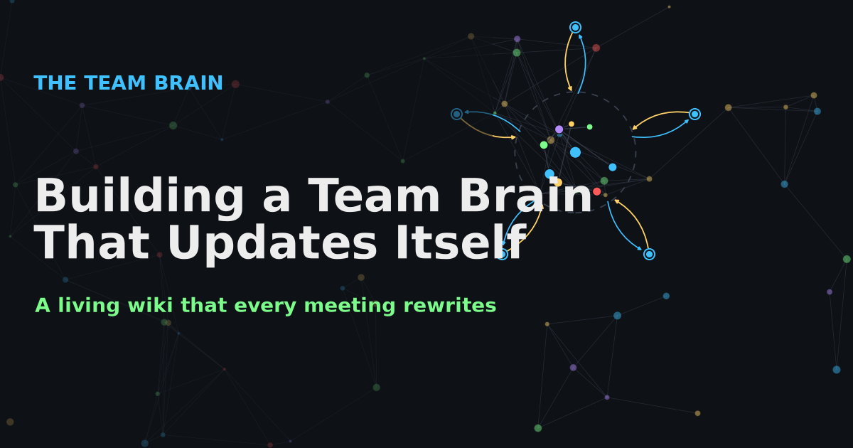 Building a Team Brain That Updates Itself